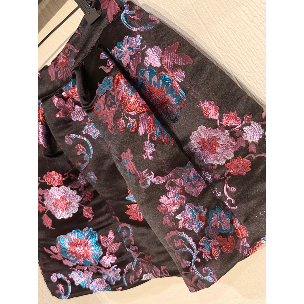 Bubble skirt pleated mini Benjamine satin miniskirt NWOT RARE - Picture 2 of 3
